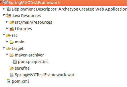 spring-mvc-maven-package-structure