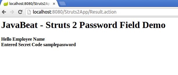 struts2 password tag example output