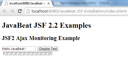 JSF 2 Ajax Monitoring Example 2