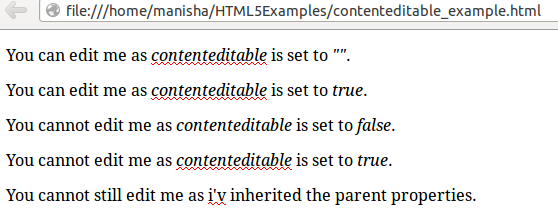 HTML5 Contenteditable Attribute3