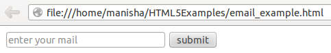 HTML5 Email Input Type