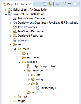 JSF 2 outputScript Example 2