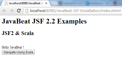 JSF 2 Scala Example 1