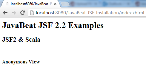 JSF 2 Scala Example 2