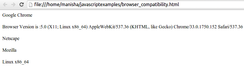 JavaScript Browser Detection Demo