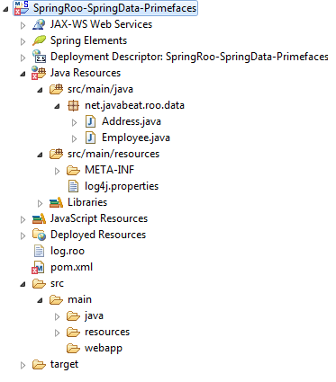 Project Directory - Employee Entity Created