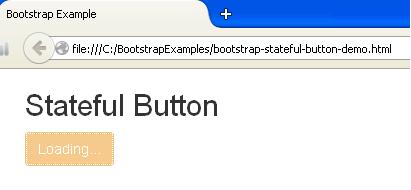 Bootstrap Stateful Button Example