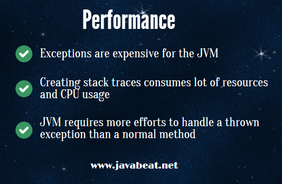 Java Exceptions Performance