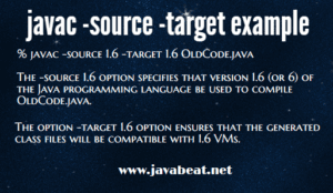 How To Use Source and Target Parameter in Java Compiler