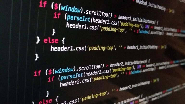 javascript codes in computer screen