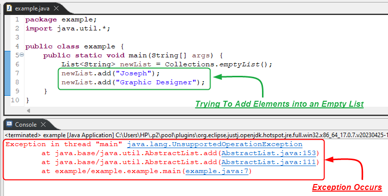 java unchecked assignment collections.empty_list